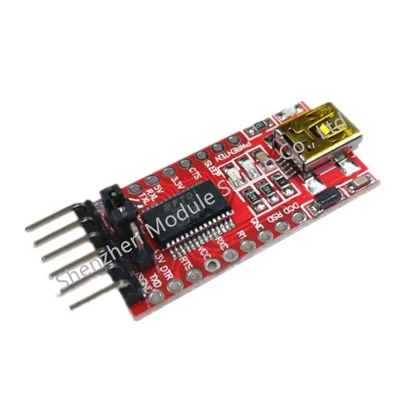 1 sztuk FT232 FTDI USB na TTL 3.3V 5V linia pobierania Mini moduł adaptera interfejsu FT232RL gorąca sprzedaż produktów FTDI232
