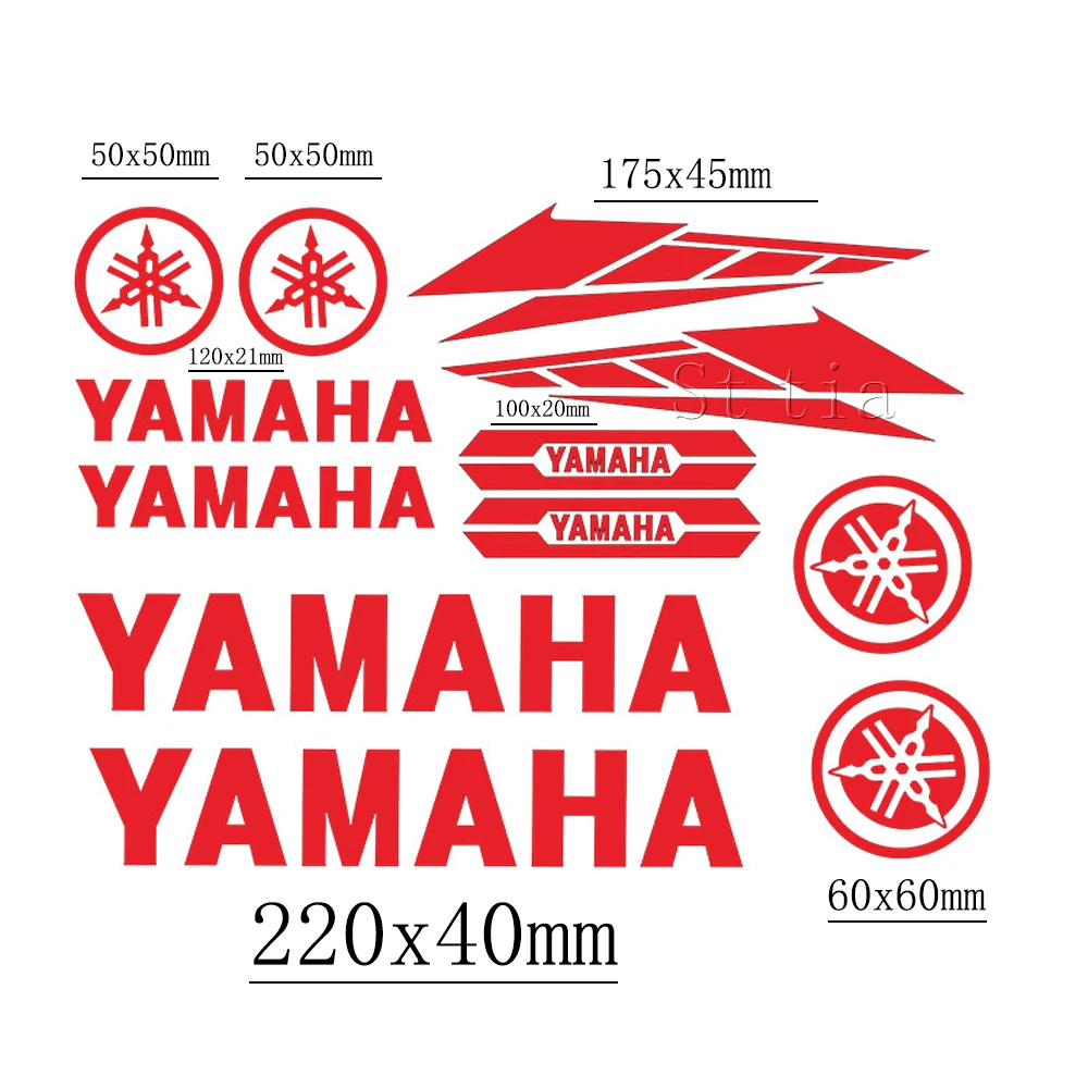 الفينيل ياماها ملصق شعار دراجة نارية خزان خوذة دراجة سيارة صائق كيت #5