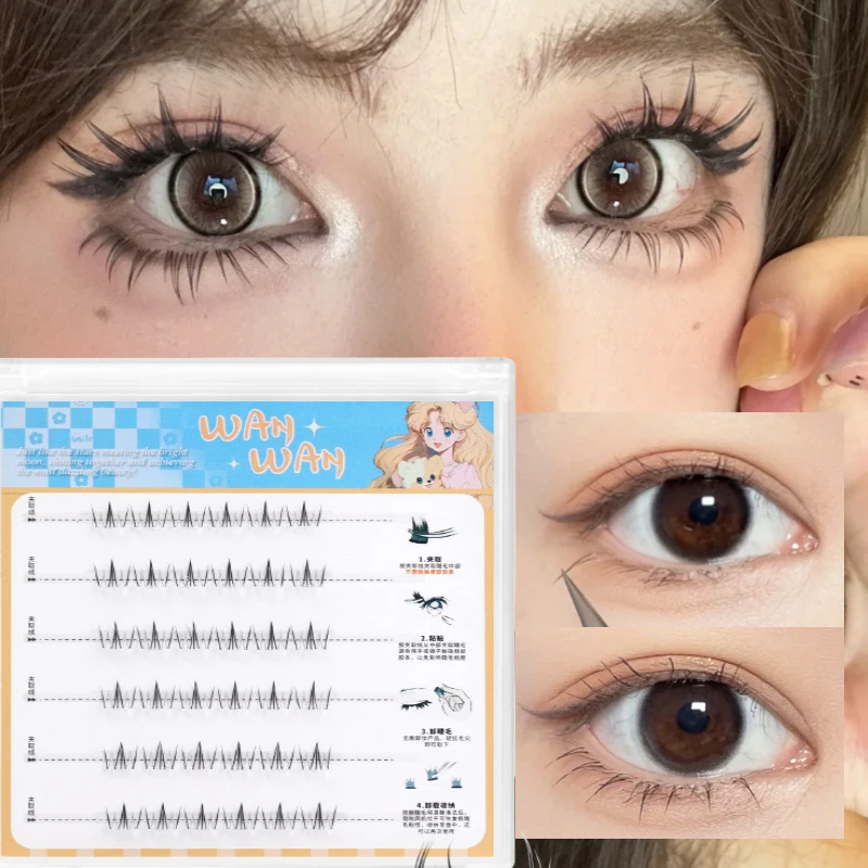36 linhas autoadesivas cílios inferiores faixa clara sob os cílios 5d macio cílios inferiores feitos à mão mangá cílios inferiores ferramentas de maquiagem