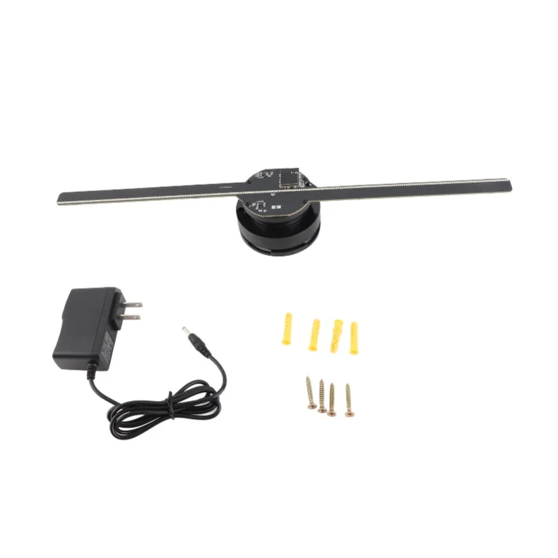3D Hologram Fan 224 LED Light Beads High Resolution 3D Advertising Player For Business Store Shop Bar 100-240V US Plug