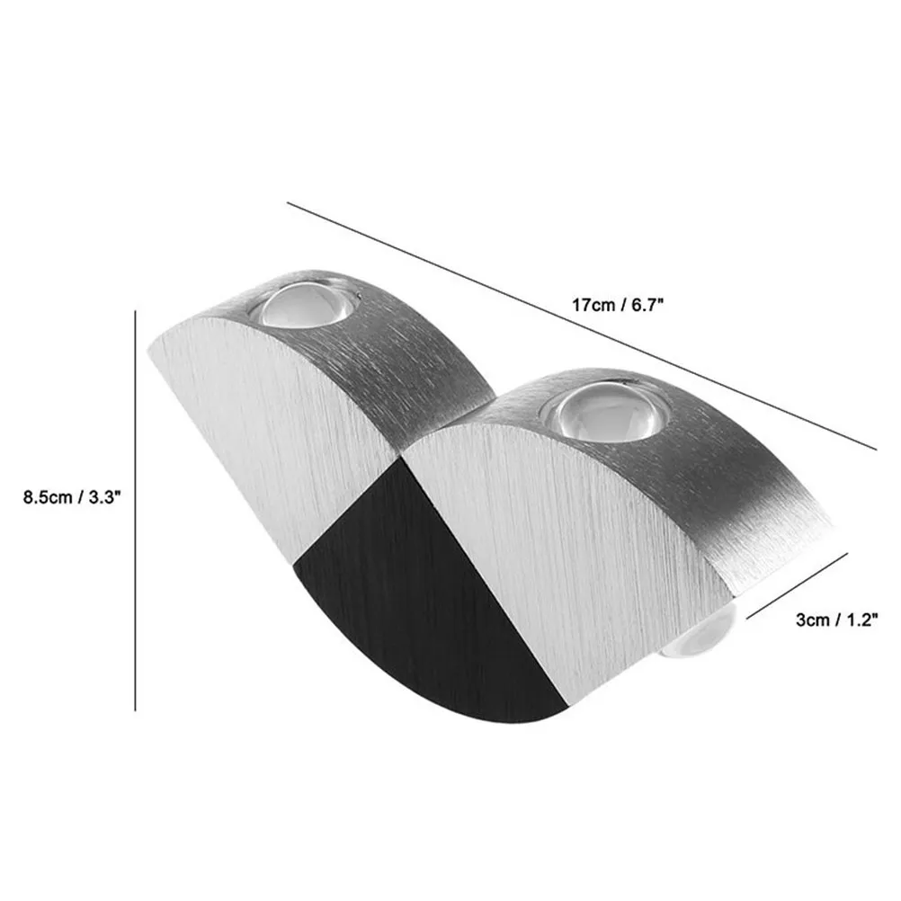 1Pcs Indoor Wall Lamp Modern Simple LED Night Light Sturdy Die-Cast Aluminum Alloy for Bedroom Living Room Restaurant Bar Hotel