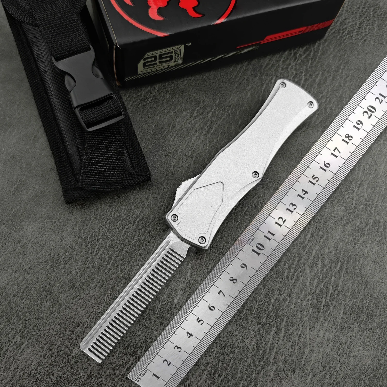 مايكرو التكنولوجيا هيرا آلهة سكين جيب في الهواء الطلق EDC أداة التخييم الصيد CNC سبائك الزنك مقبض OTF #4