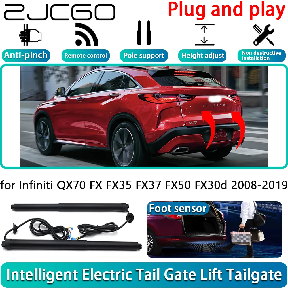 

ZJCGO for Infiniti QX70 FX FX35 FX37 FX50 FX30d 2008-2019 OEM Electric Powered Tailgate Power Liftgate Automatic Tailgate System