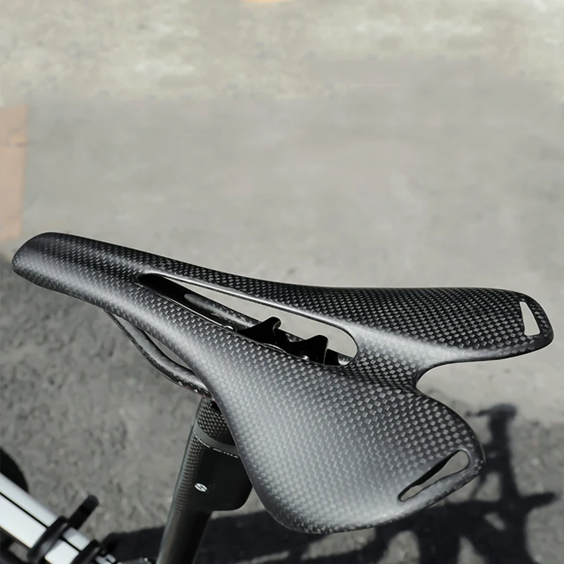 Carbon Fiber Bicycle Saddle Without Standard Mountain Bike Seat Road Bike Saddle Carbon Fiber Seat Riding Accessories