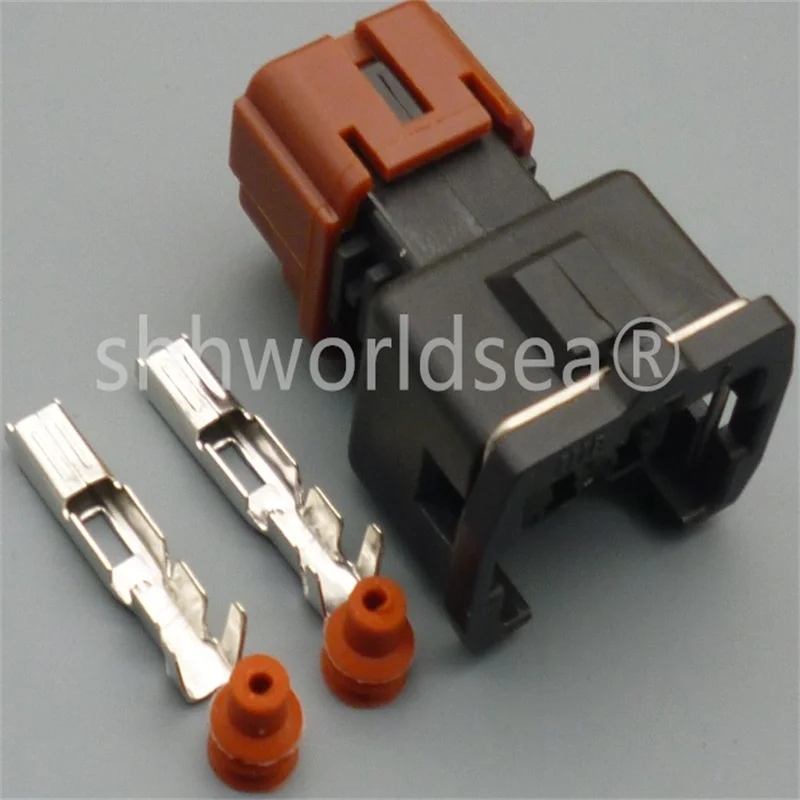 2/100sets 2 pin 3.5MM PB185-02326 car waterproof connector plug Auto electrical female connector plug Automotive Socket