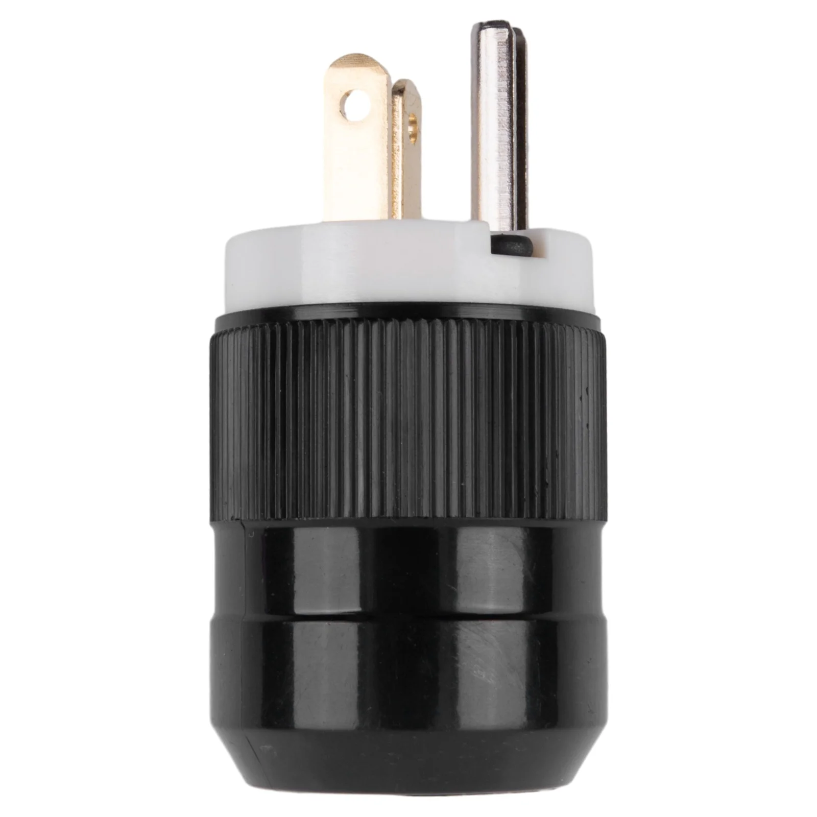 for nema 5-20P 20A 125V America Detachable Assembly Power Socket 2 Pole 3 Wire Black UL Copper Straight Blade Male Replacement