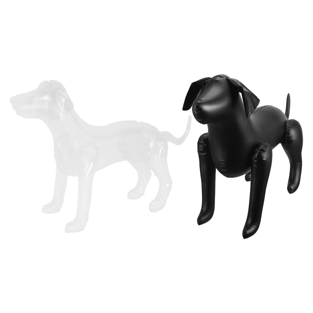 

2 Pcs Pet Clothing Model Clothes Showcase Display Stand for Dog Reusable Prop Mannequins Standing Models Pvc Party Decorations