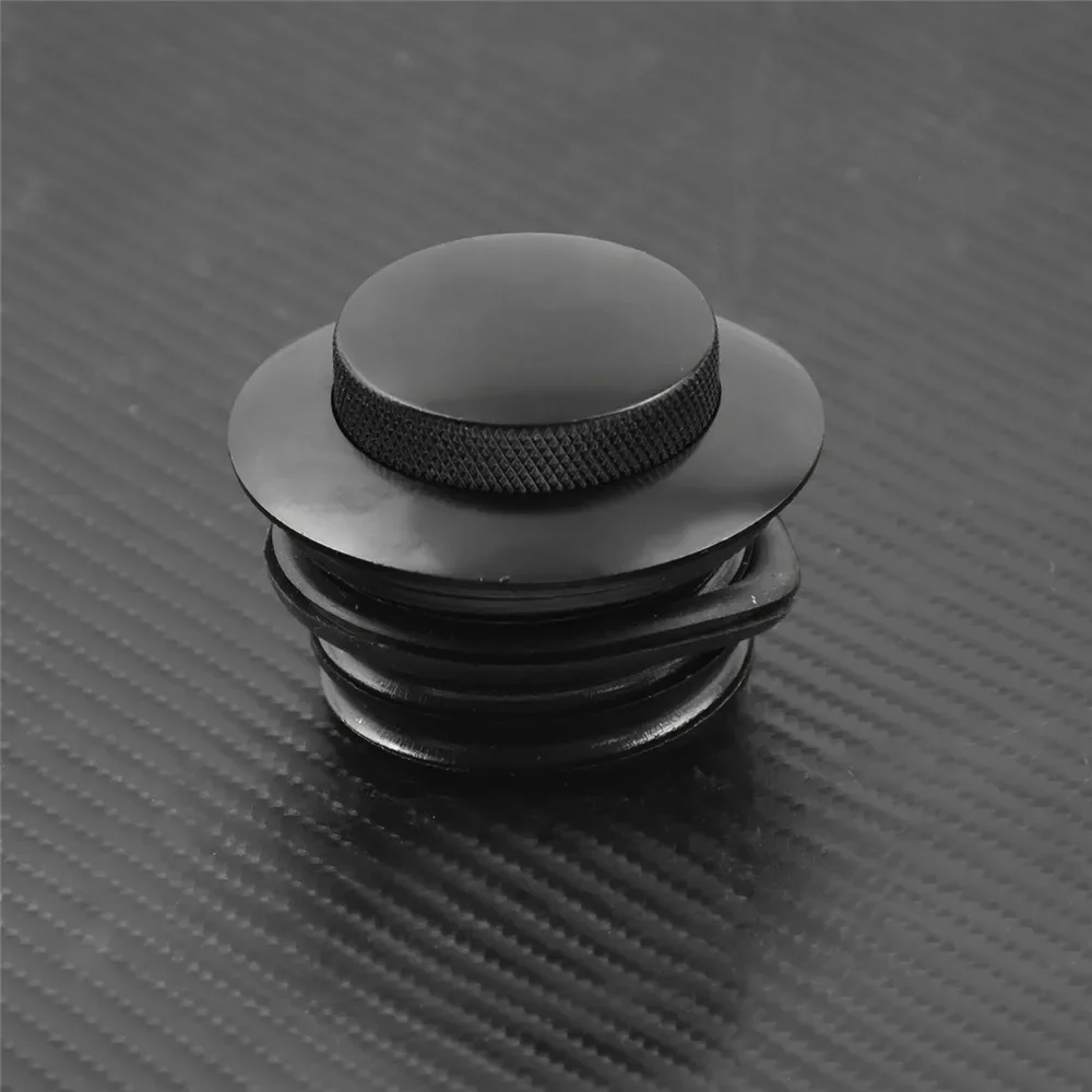 Motorcycle Black/Chrome Pop Up Fuel Tank Cap Right Hand Thread Reservoir Gas Cap For Harley 1982-2010 Dyna Softail Touring XL