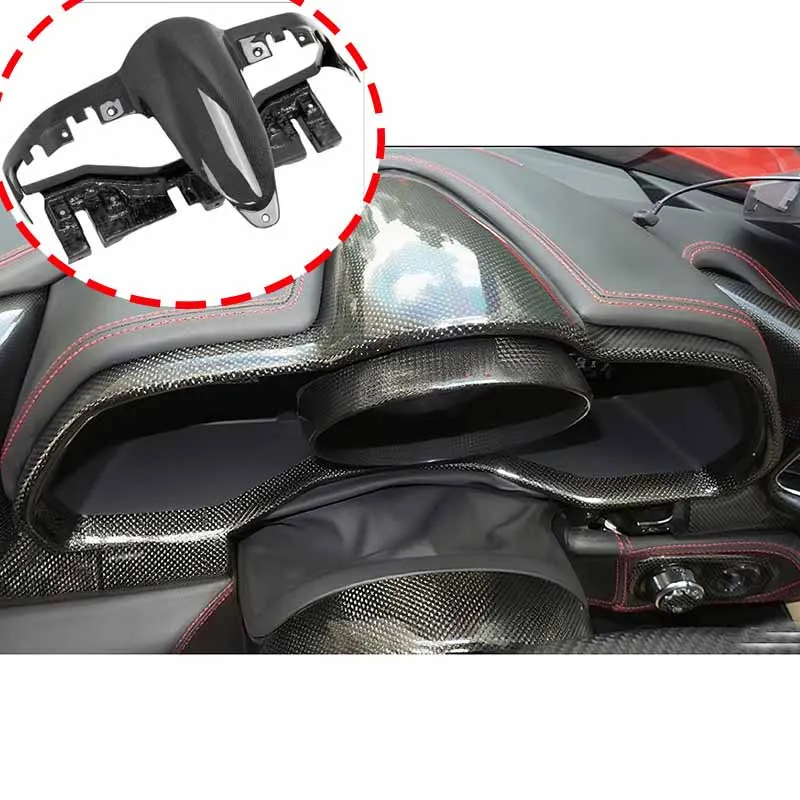 

Real Carbon Fiber Instrument Cluster Speedometer Cover for Ferrari 458 2010-2015
