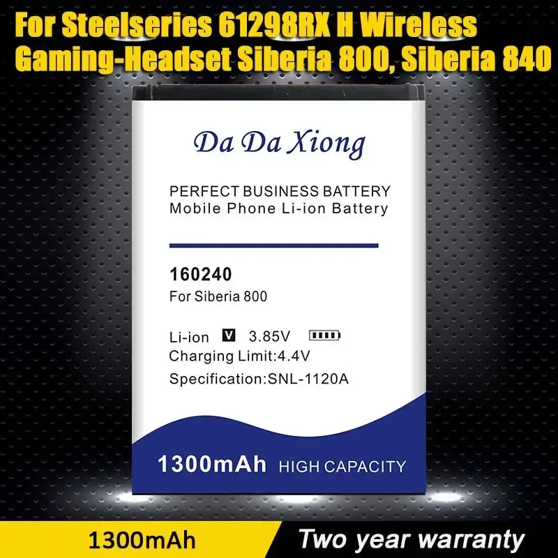 XDOU 1300mAh 160240 Battery for Steelseries 61298RX, H Wireless Gaming-Headset, Siberia 800, Siberia 840 Send Accompanying Tool