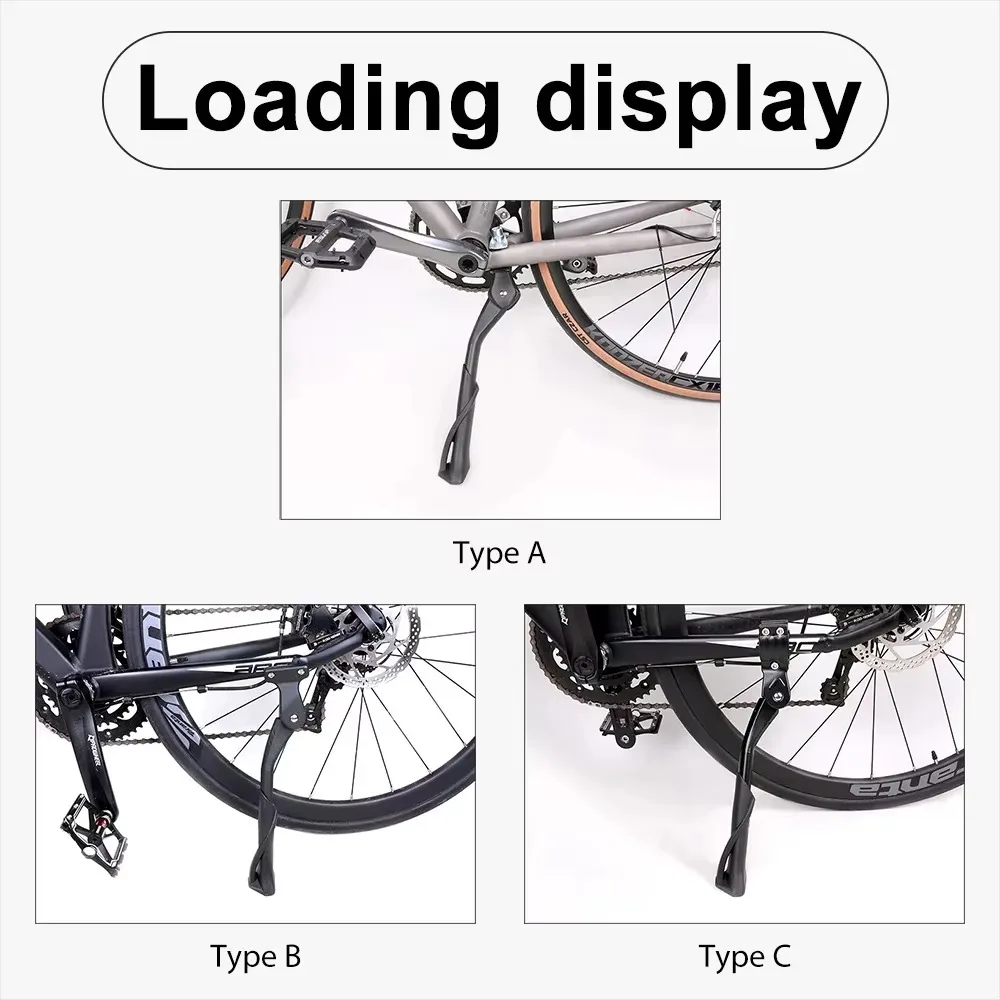 Bicycle Kickstand Bike Parking Rack Support Adjustable Side Kick Stand Foot Brace Bike Holder Footrest Cycling New Replace Parts - view 3