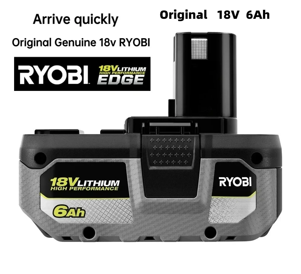 Genuine RYOBI 18V 8.0Ah Rechargeable Battery, High Capacity Stable Performance No Memory Effect Compatible P104 P107 P108 P109