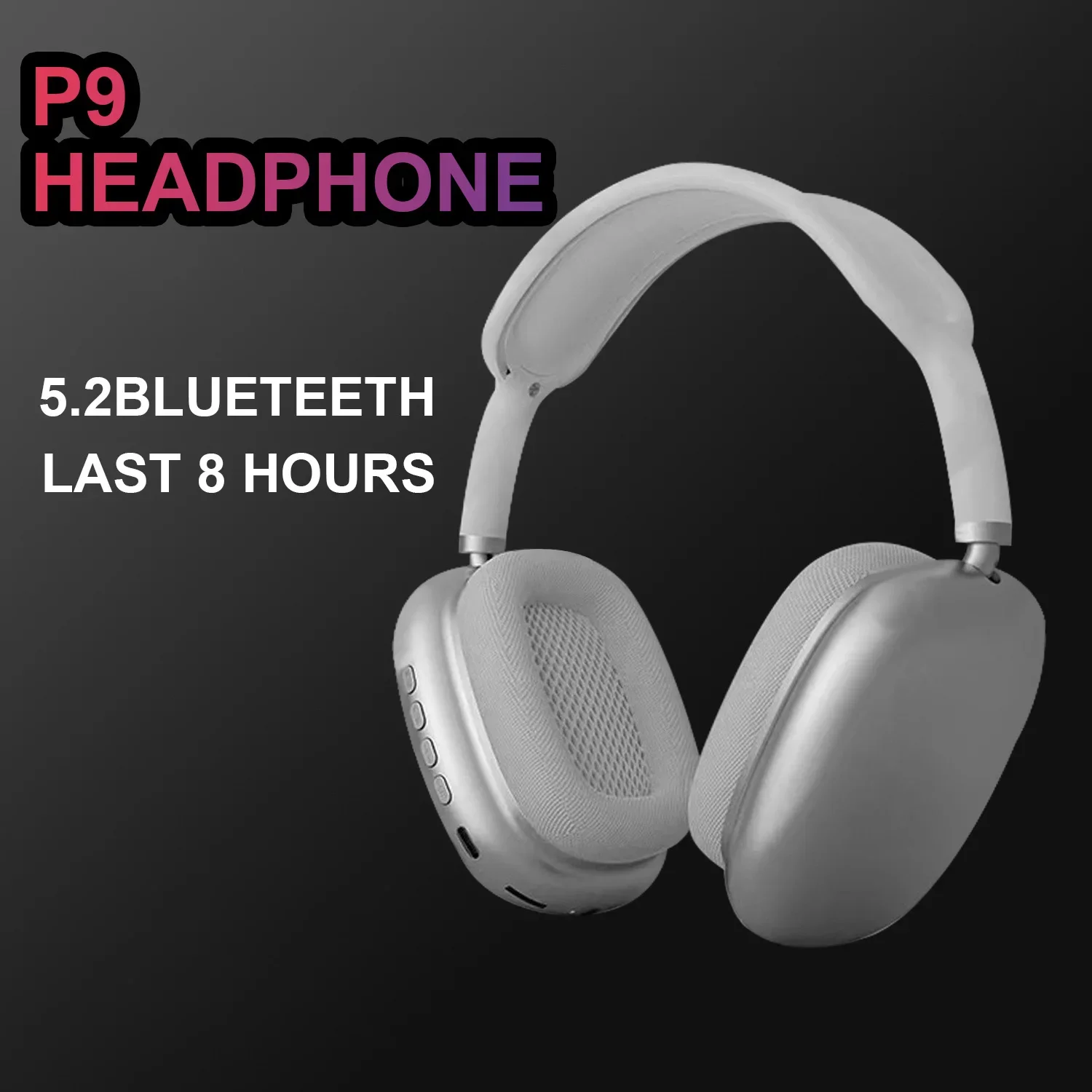 Bluetooth 5.0 Wireless Headphone Luxury HIFI Stereo Bass Earphone Kid Girl Helmet Gift With Mic USB Adaptor For iPhone TV Game