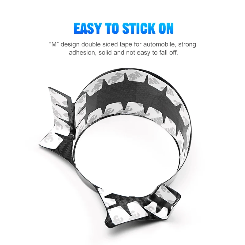 Shasha Real Carbon Fiber Center Speedometer Trim Frame Speedometetrim Frame for Fiat Abarth 500 595 695 Interior Accessories