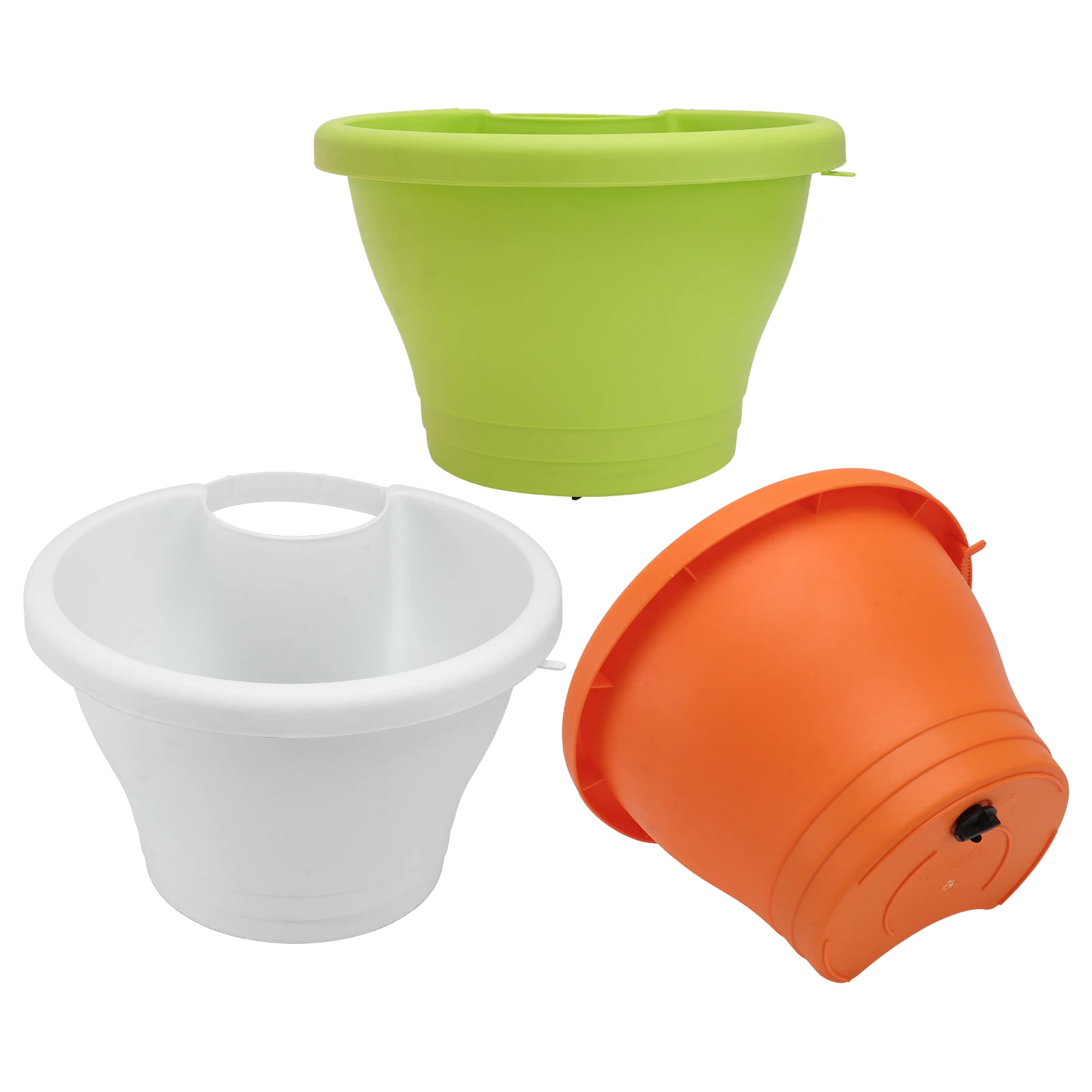 

3 pcs Pipe Durable Drainage Flower Pots For Balcony Kitchen Decoration Indoor Outdoor Use L Size Hanging Flowerpot