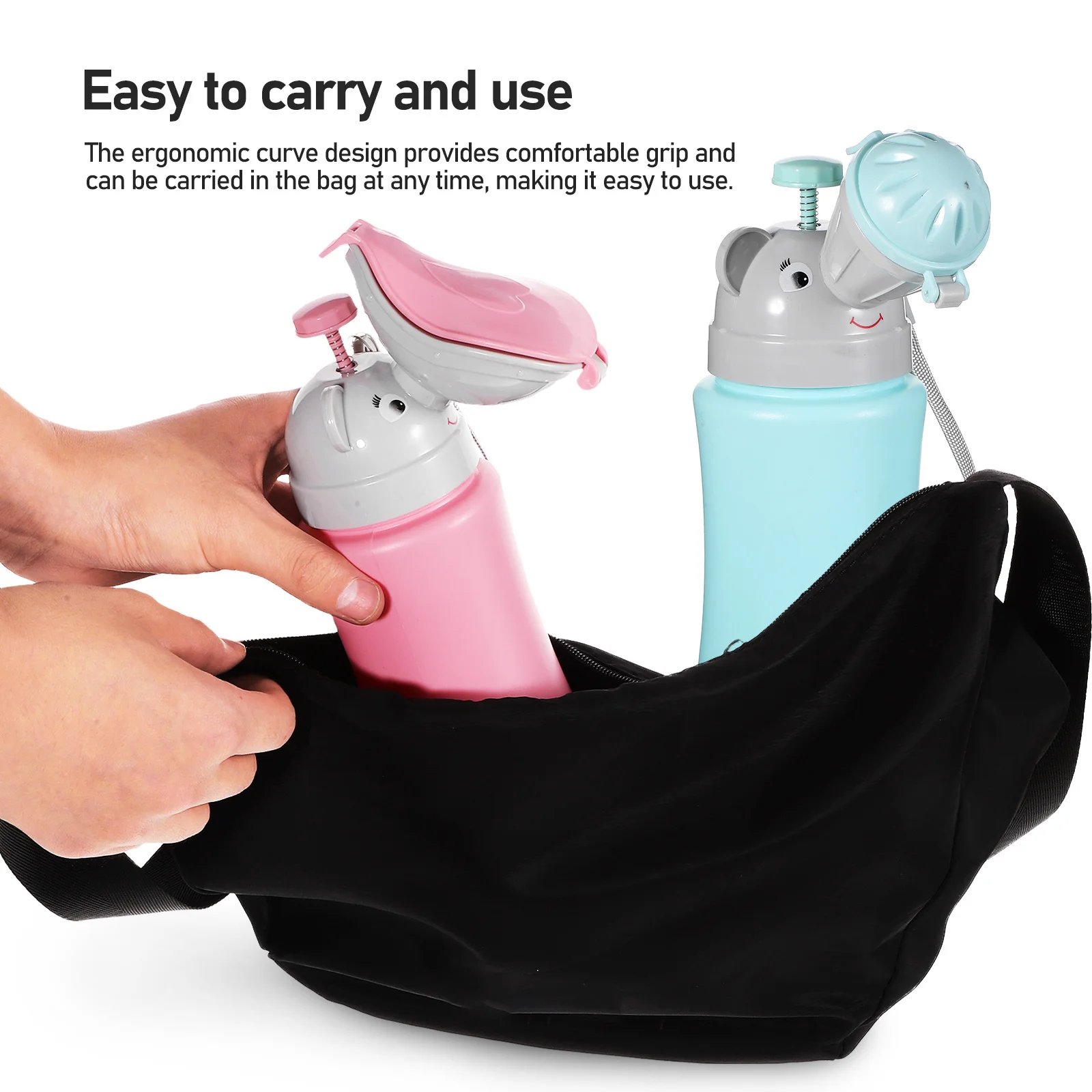 

2Pcs Portable Baby Urinal Bucket for Toddler Boys Girls Leakproof Potty Training Cup Travel Car Camping Outdoor Use Emergency