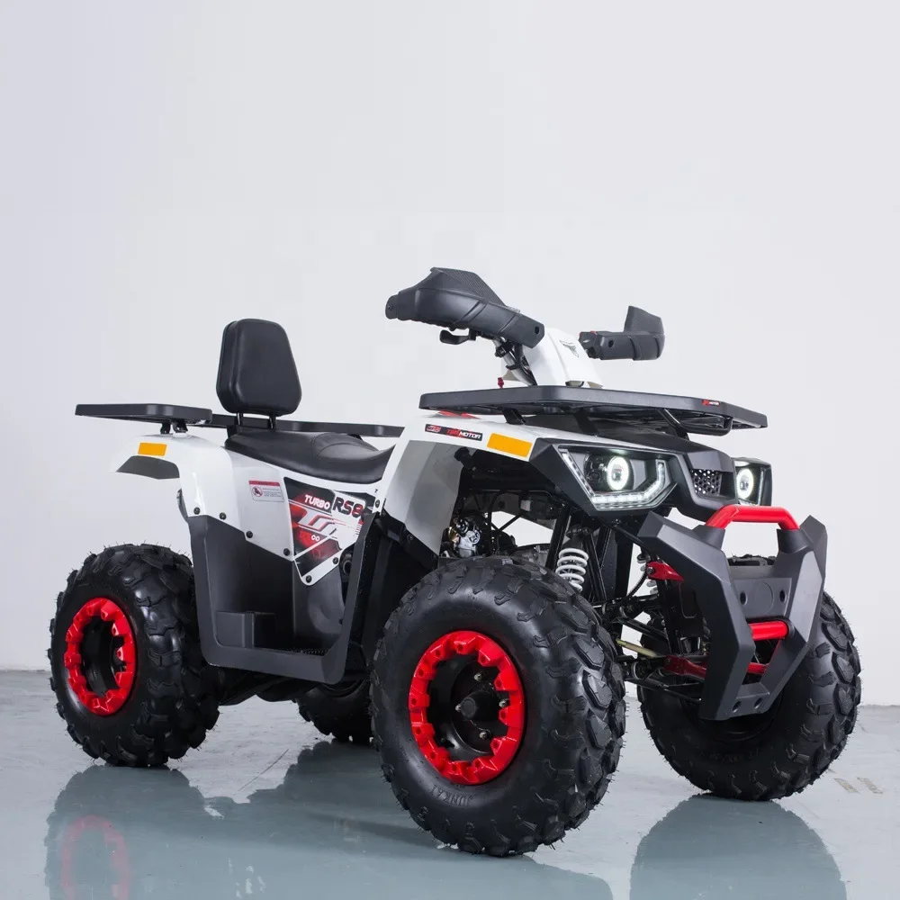 CAT ! BRAVES 200CC White All Terrain Mountain Buggy Beach Bike 200cc Quad Off-Road ATV Motorbike