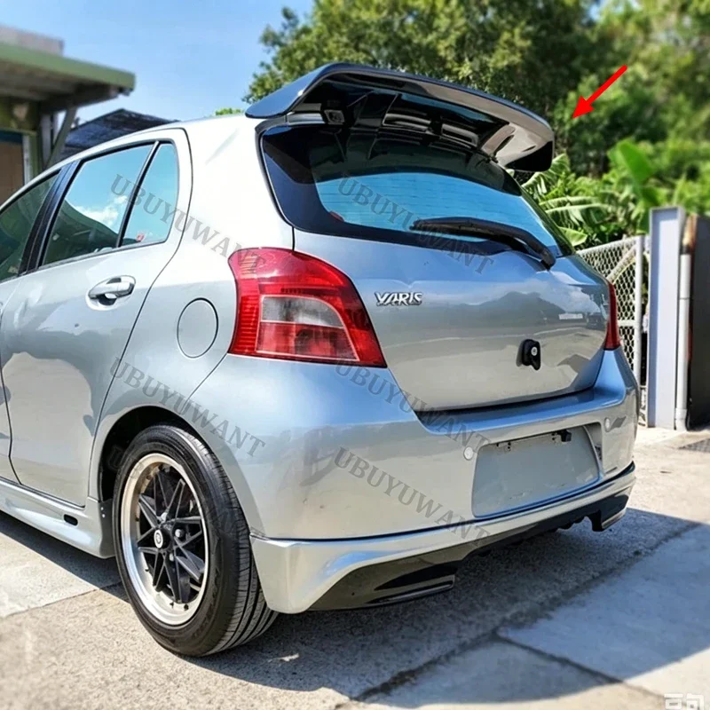 

For Toyota Yaris 2008 2009 2010 2011 2012 2013 Rear Trunk Lip Carbon Fiber Wing Spoiler Car Styling Original Factory