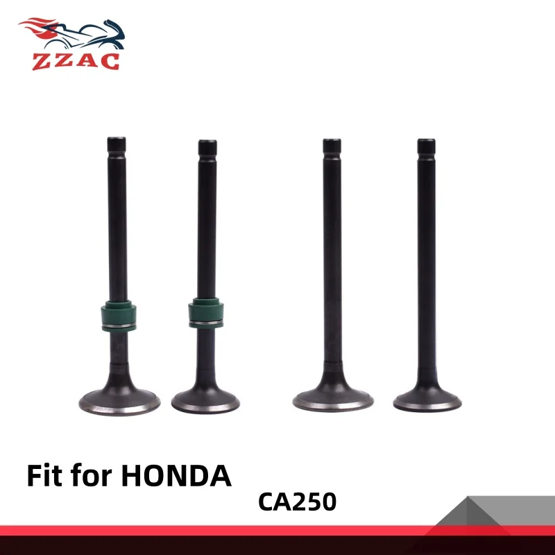 for HONDA CBT250 CA250 Rebel CMX250 DD250 Motorcycle Engine Inlet Outlet Intake Valve Exhaust Valve Stem Kit