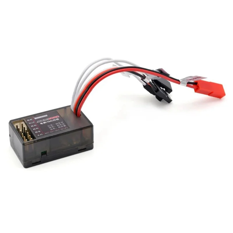 Excellent-10A แปรง ESC 2S 3S 12V Dual Way Speed Controller เบรค LED สําหรับ RC รถเรือถังอุปกรณ์เสริม