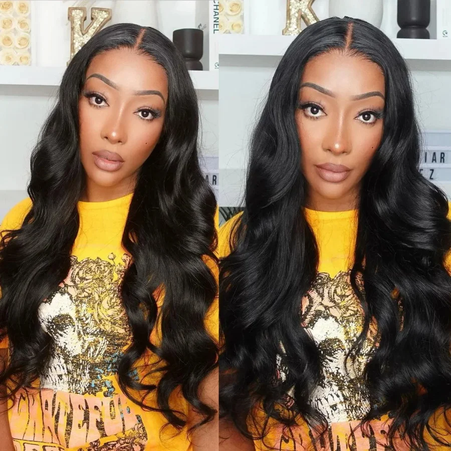 Ready To Go Wigs Human Hair Body Wave 6x4 Lace Closure Glueless Wig Glueless Closure Human Hair Wigs