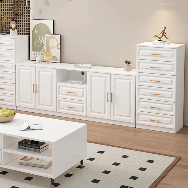 Modern Trendy Tv Stand French Metal Handles Luxury Living Room Tv Stand With Drawers Glamour Mobiletto Porta Tv Room Furniture