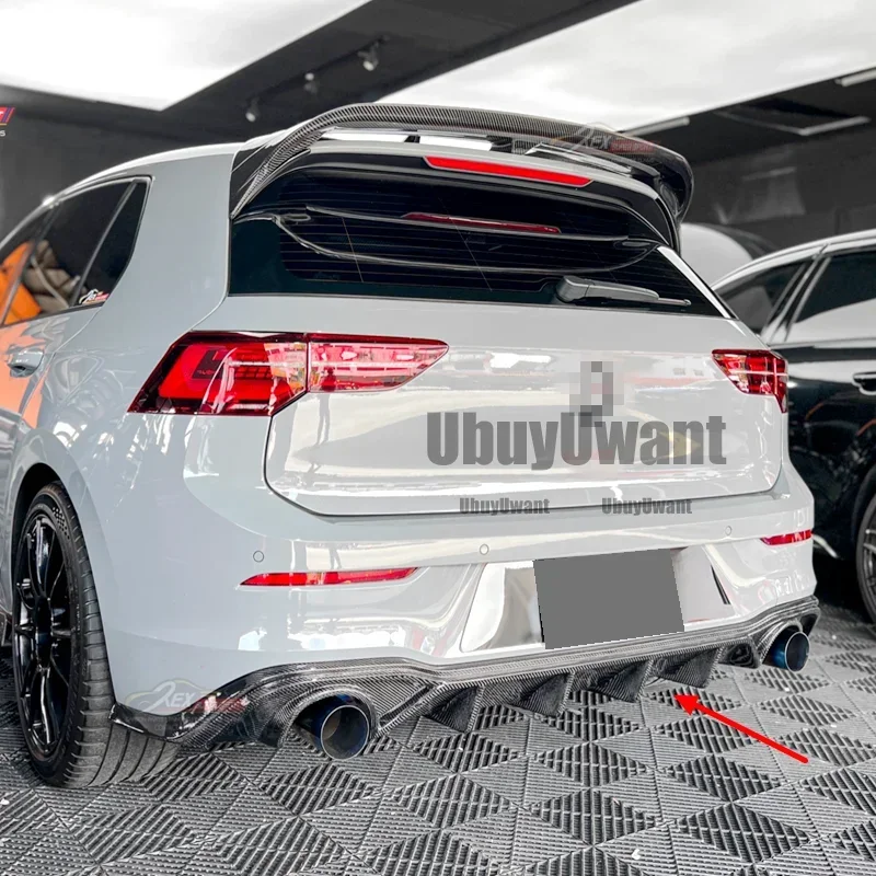 For Volkswagen GOLF 8 MK8 pro R-line gti R 2020 2021 2022 2023 2024 Car Rear Bumper Diffuser Rear Side Splitter Spoiler Lip