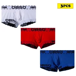 3PCS Mens Sexy Underwear Man Sport Shorts Boxers Men's Panties Boxer Under Wear Underpants for Men BS3204