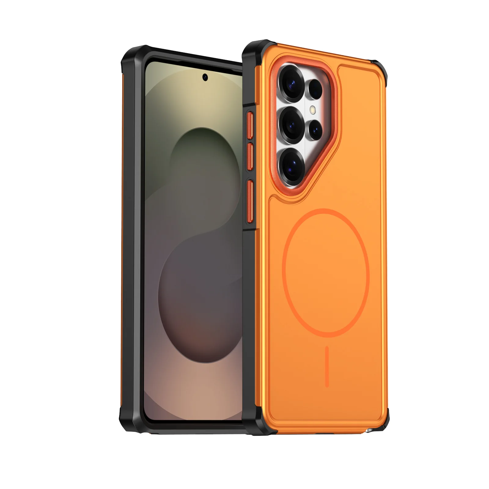 case for Samsung S26 S25 S24 S23 S22 ultra magnetic protective case Four corner airbag full coverage Anti-Fingerprint tough