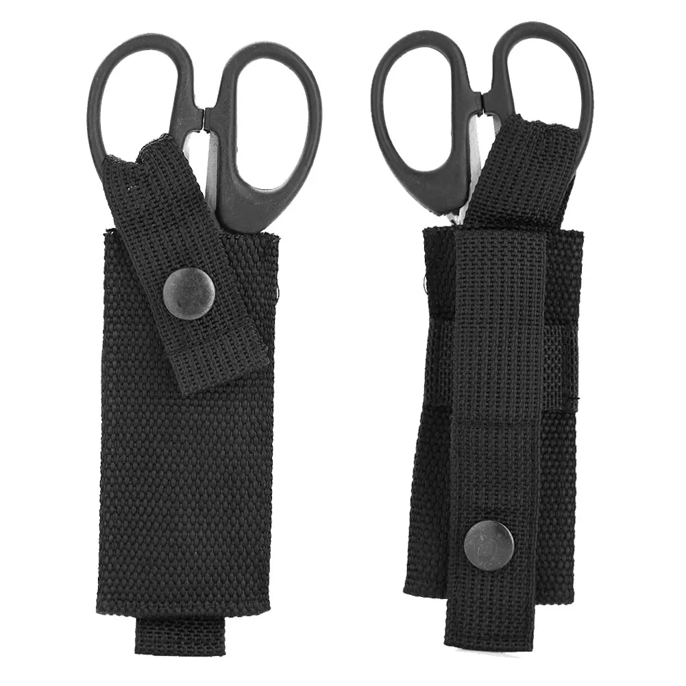 Scissors Pouch Case Black Nylon Military  Scissors Sheath  Key chain Shears Pouch Bag Holder