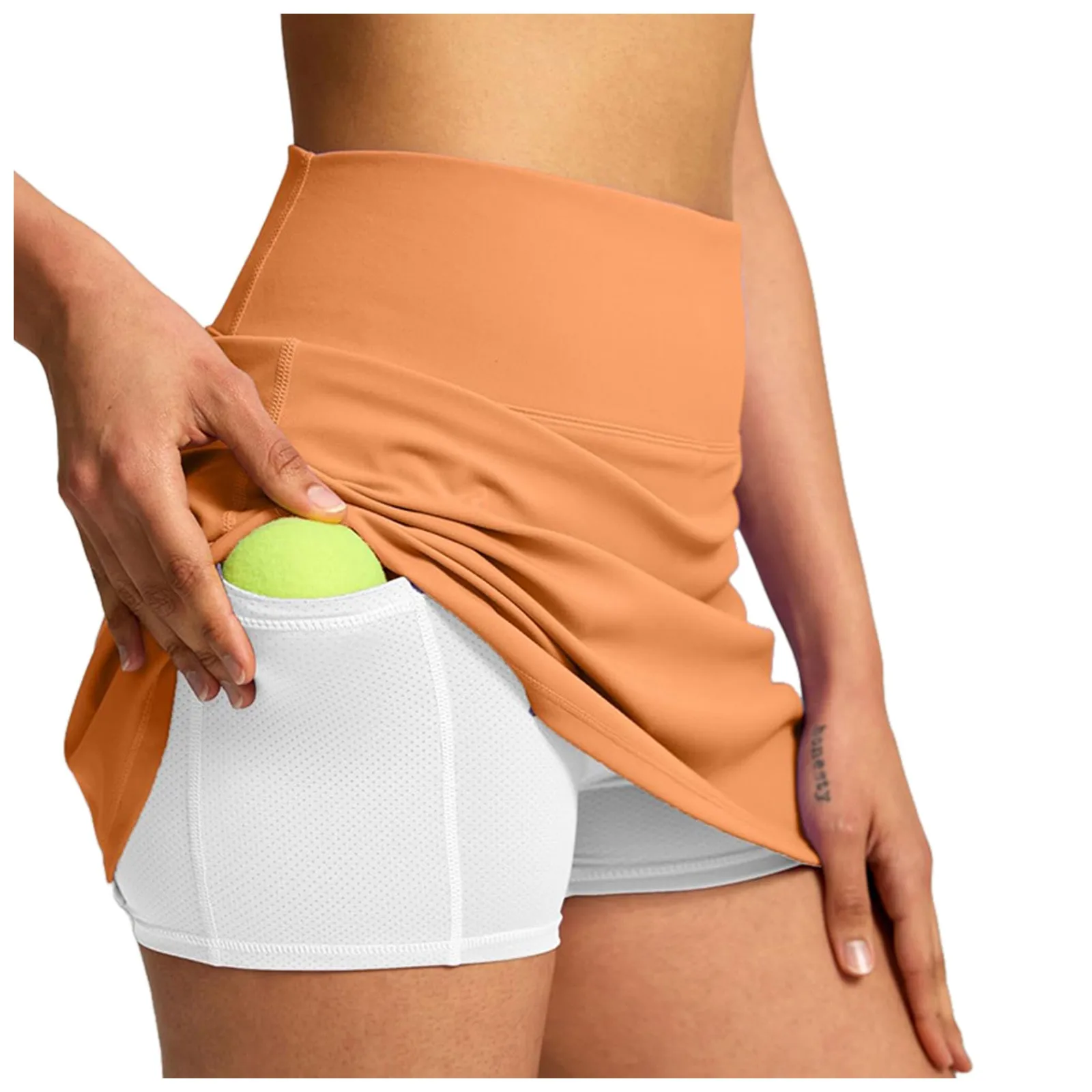 Jupes de tennis plissées coréennes pour femmes, 2 poches, short de golf d'été, solide, séchage rapide, taille haute, bas athlétiques respirants