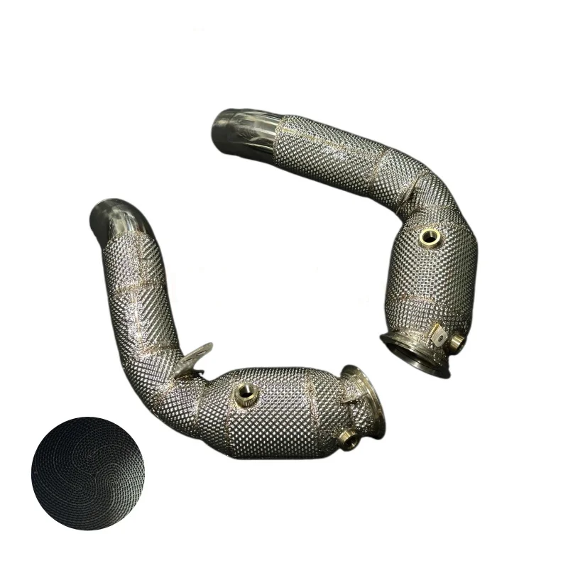 High Quality 304 Stainless Steel Exhaust Catted Downpipe with High Flow Catalyst for BMW M5 F10