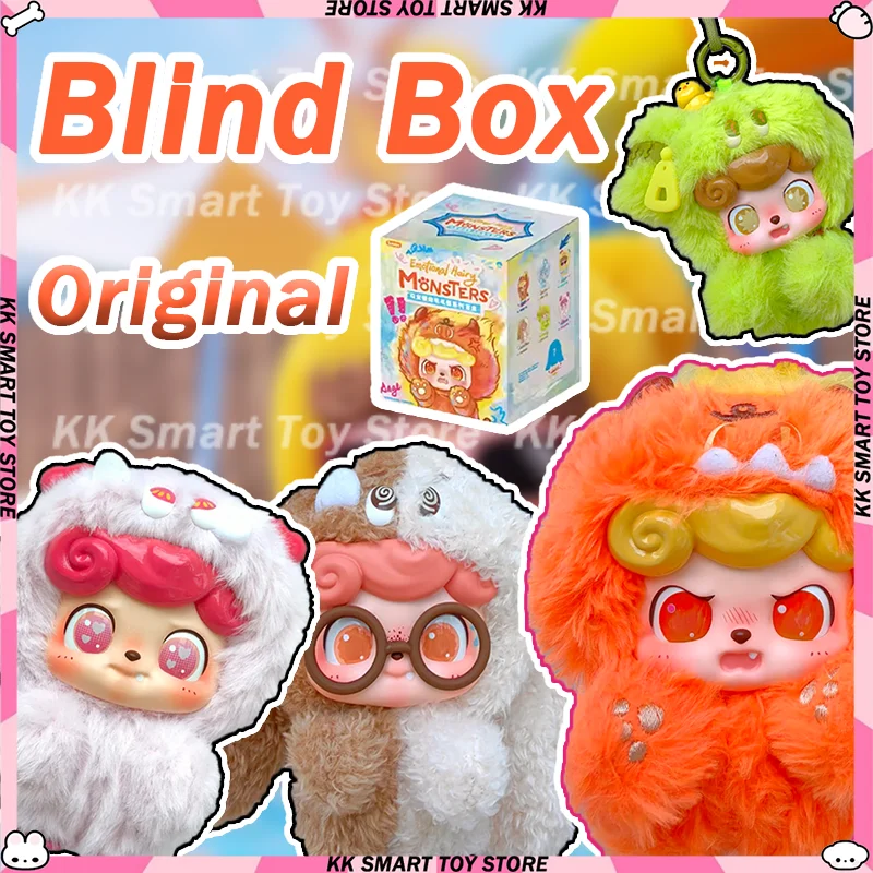 

Подлинная серия Jotoys Q.Kid, эмоциональная волосатая монстра, слепая коробка, милая виниловая кукла, подвеска, загадочная коробка, мультяшный декор, подарки, игрушки