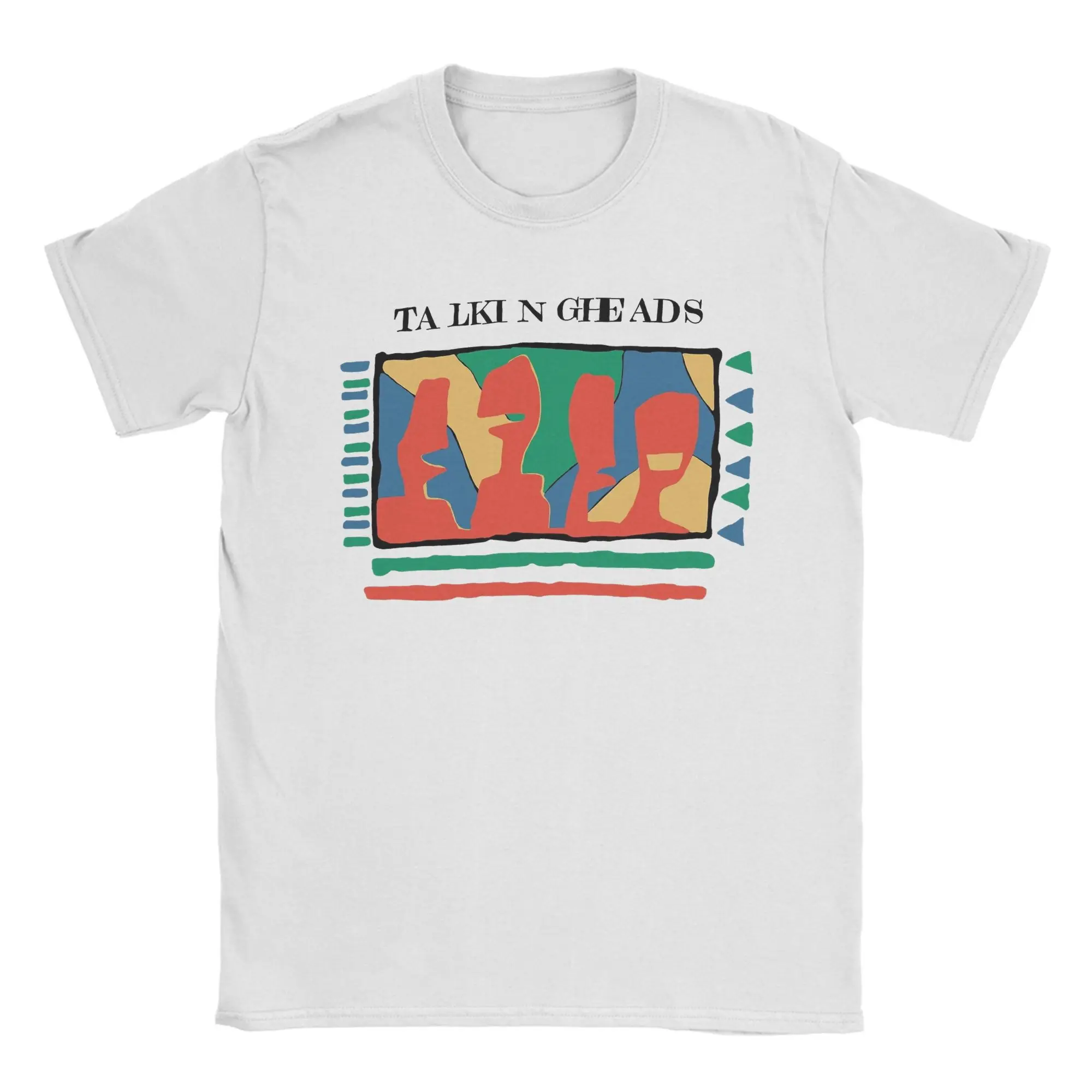 

Funny Rock Talking Heads Remain In Light Band T-Shirt for Men Round Collar T Shirts Short Sleeve Tees New Arrival Clothing