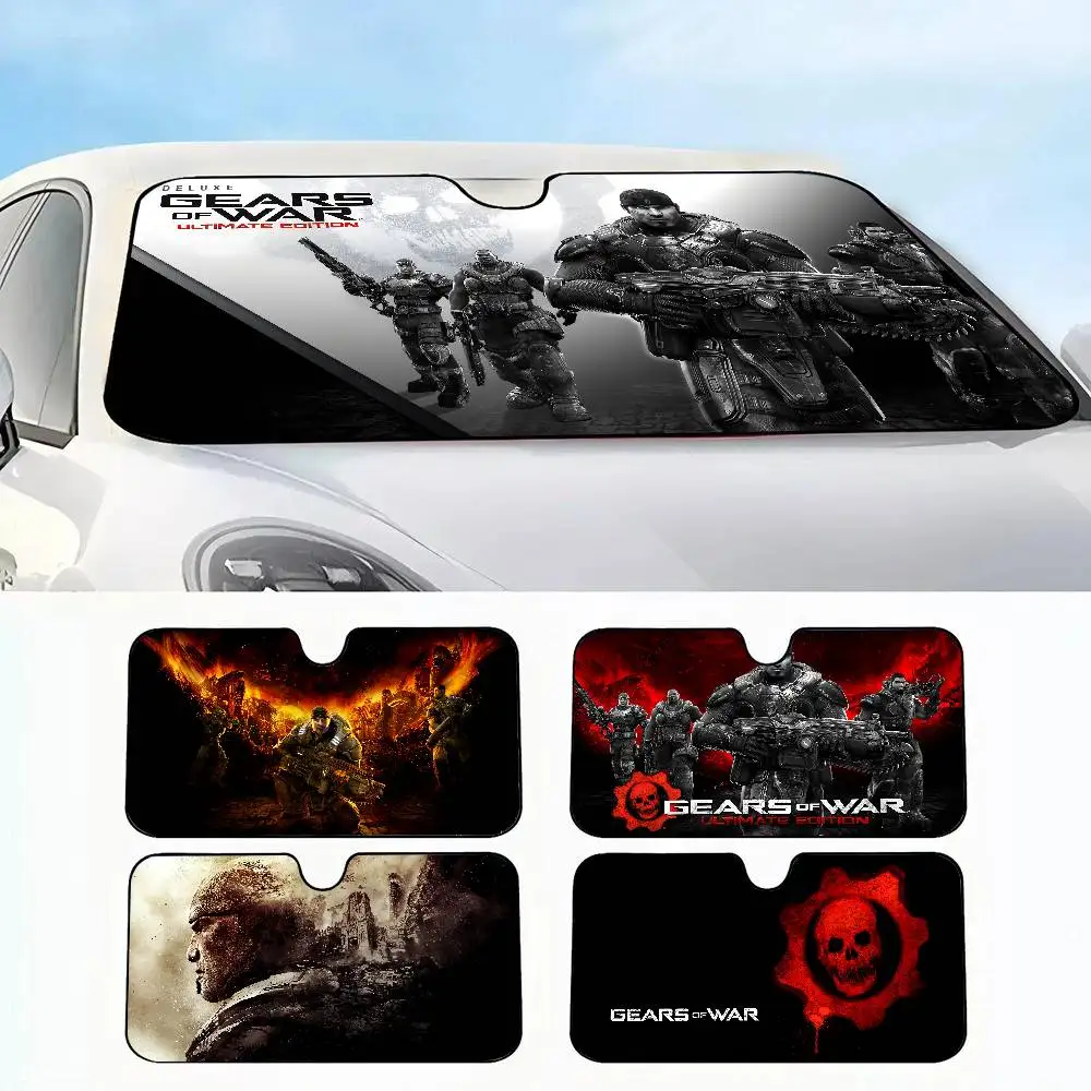

game g-Gears of War Car SunShade Car insulation windshield sunshade, UV blocking sunshade protector