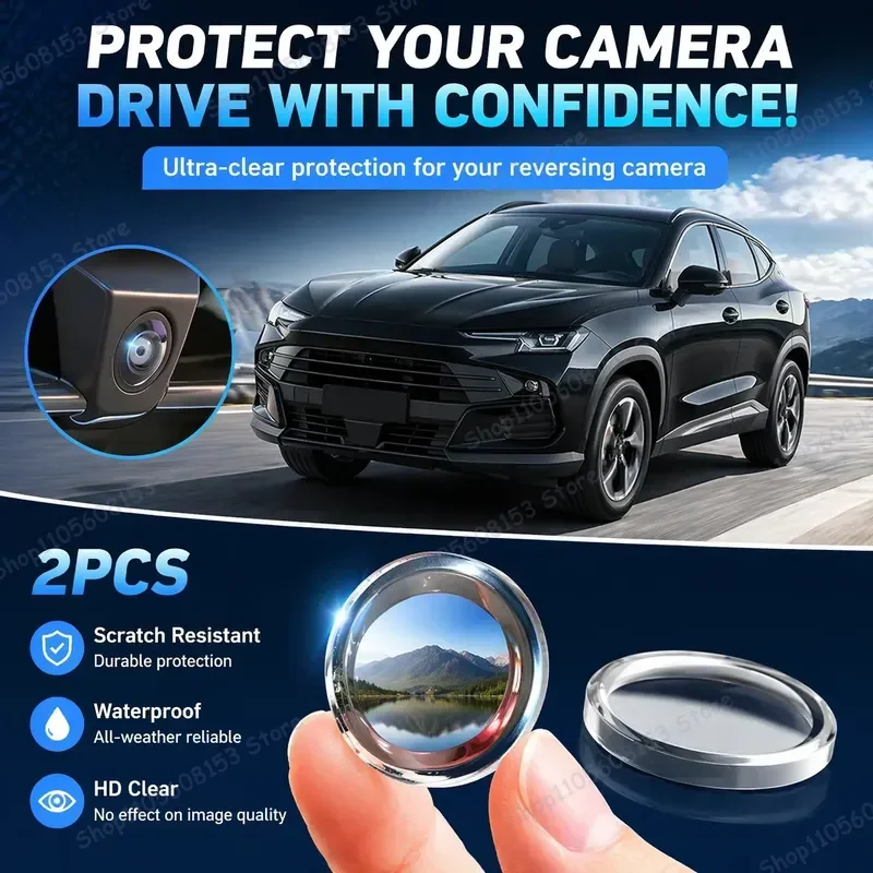 For Jetour Dashing Dasheng 2022 2026 360 Degree Reverse Camera Cover Scratch Resistant PC Lens Protector Sticker Set 2 Pack
