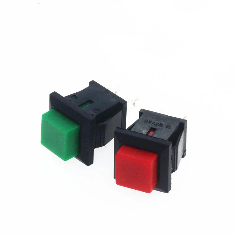 

10PCS ON-OFF auto reset square push ON switch 2A 250V/4A 125V AC electric switch DS-431