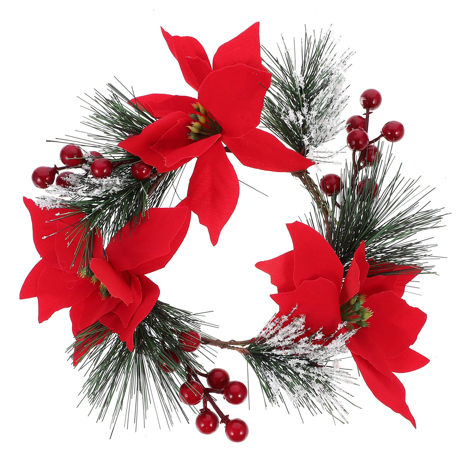 

Mini Christmas Wreath Simulated Wreath for Multi Purpose Home Supplies Party Hanging Decors Christmas Ring