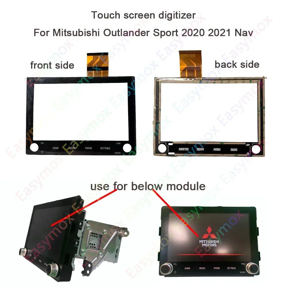 

Navigation Touch Screen Digitiser for Mitsubishi Outlander Sport 2020 2021 Nav OEM AM FM Radio Module 8740A040 8740A130 8740A076