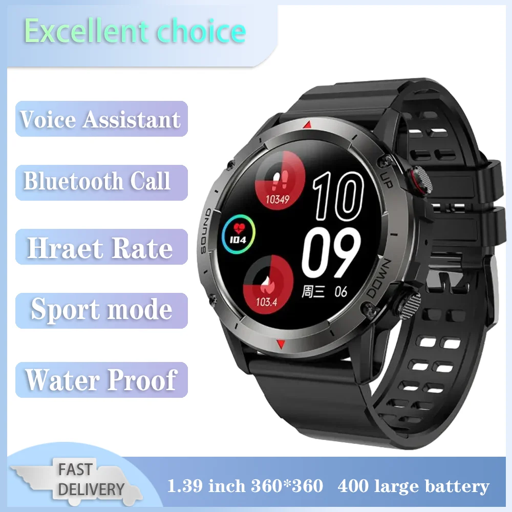 Xiaomi Mijia Sport Fitness Smart Watches Men Bluetooth Call Heart Rate Blood Oxygen Detection 400mah IP68 Waterproof Men's Watch