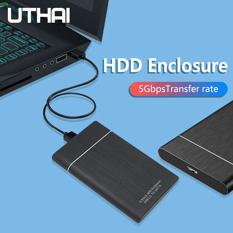 อุทัยใหม่ Cross-Border Frosted กรณี Hd Externo USB 3 0ความเร็วสูง Mobile Hard Disk Box 2.5-นิ้ว SATA SSD HDD Enclosure