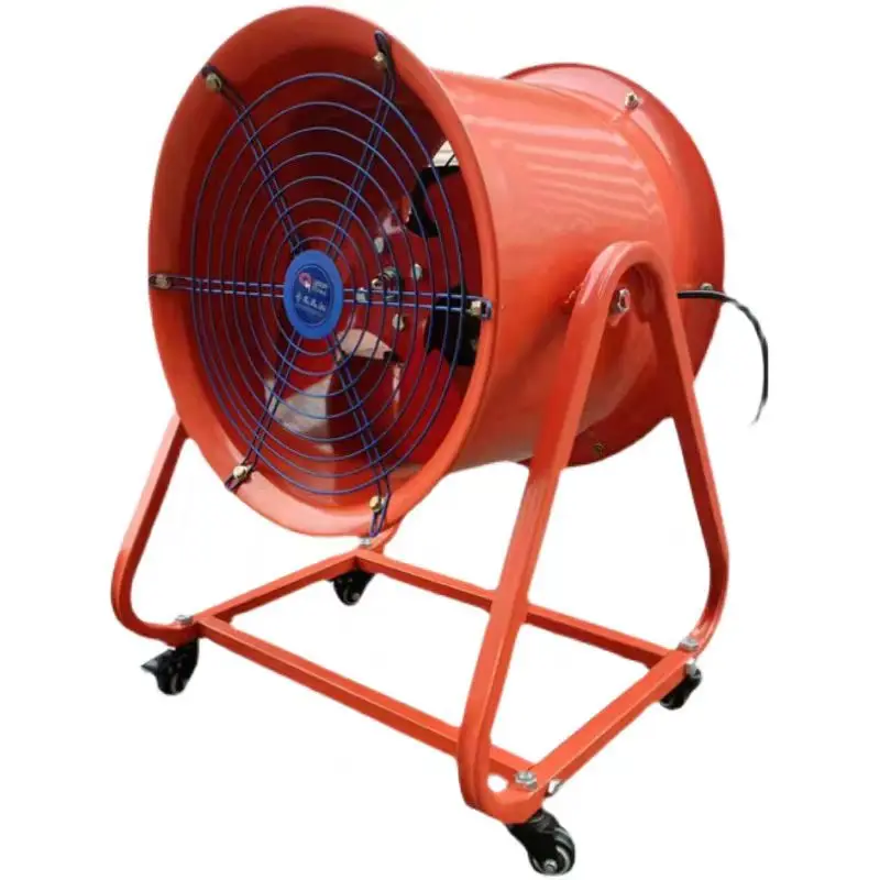 Mobile axial flow fan, large wind blower, strong wind industrial extraction fan, strong suction grain 220V/380V