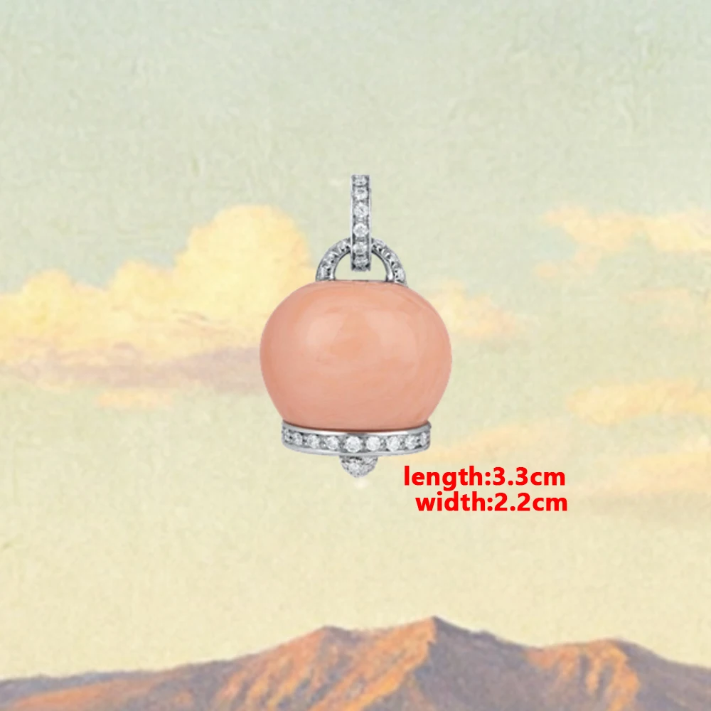 

Компактный минималистичный кулон-шарм Chanteclers из стерлингового серебра 925 пробы, тонкий цельный барочный подвес для повседневного ношения