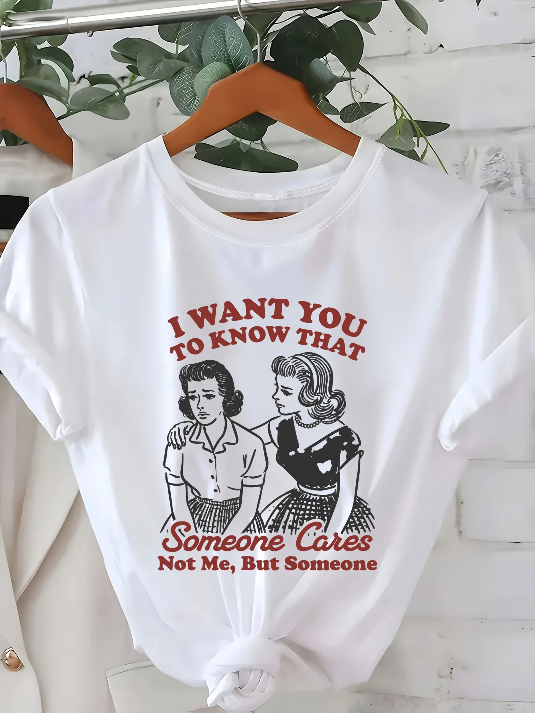 Modisches, lässiges Kurzarm-T-Shirt mit christlichem Tribal-Print, inspirierendem Zitat-Print, modischem Illustrations-T-Shirt