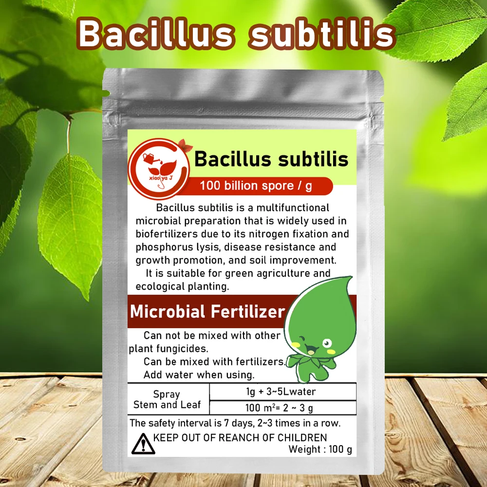

100g Bacillus Subtilis 100 Billion CFU Agricultural Microbial Fertilizer Boosts Soil Activity Promotes Stronger Healthier Crops