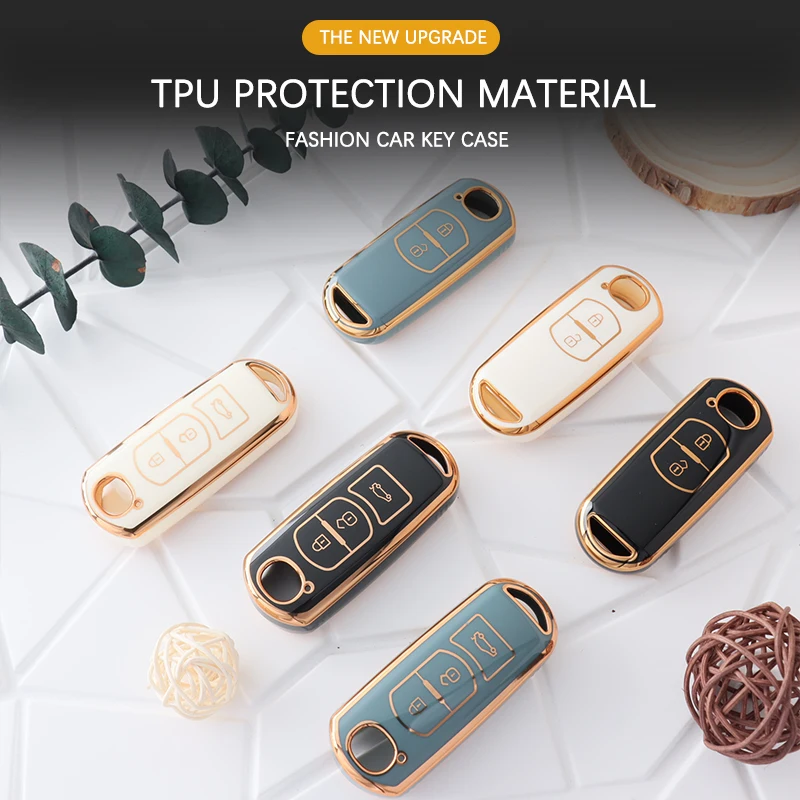 New TPU Car Key Case Cover for Mazda 2 3 6 BL BM GJ Atenza Axela Demio CX3 CX-3 CX5 CX-5 CX7 CX9 MX5 KE KF Shell Accessories