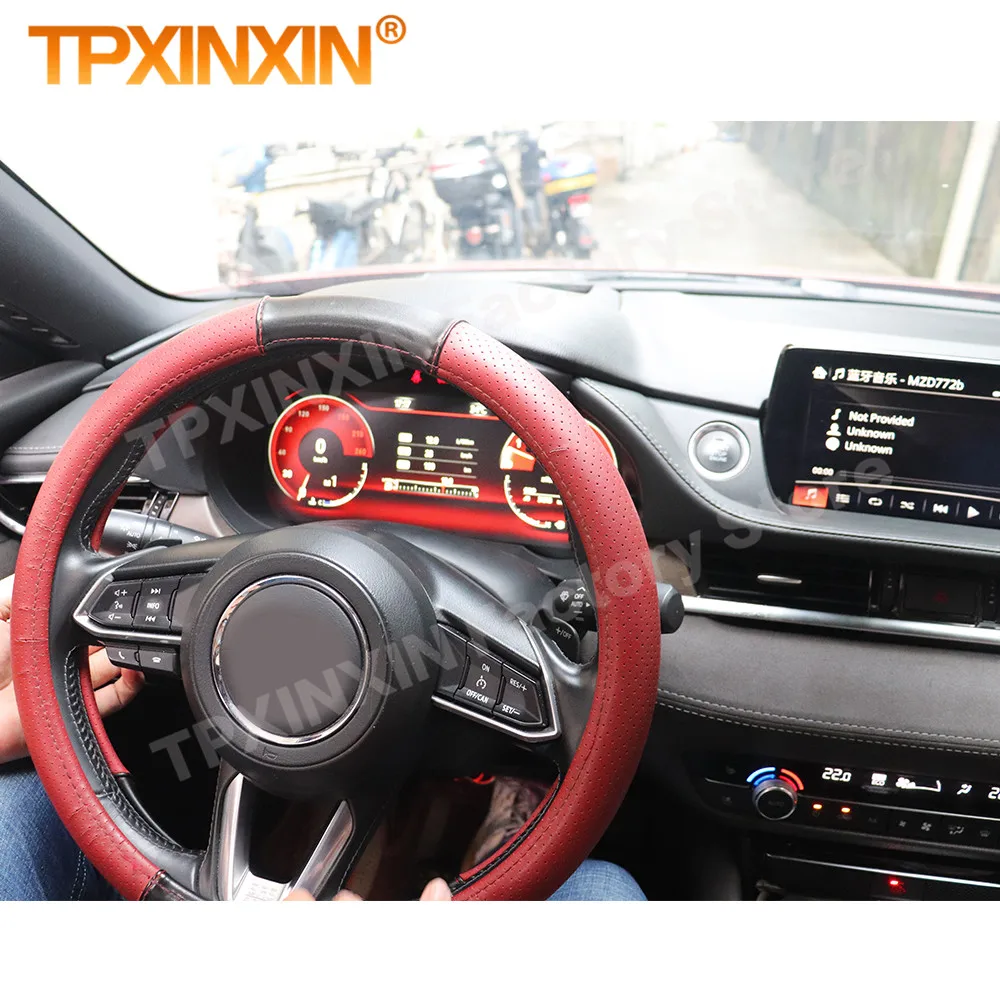 Digital LCD Dashboard Panel Virtual Instrument Cluster For Mazda 6 CX-4 CX-5 CX-7 Atenza 2016 2017-2021 GPS Center Speedometer