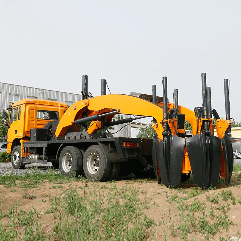 Macchinari forestali fabbricati in Cina Motore Cuscinetto ingranaggi Motore Cambio Macchina per trapianto di alberi Scavatrice per alberi montata su camion con pala
