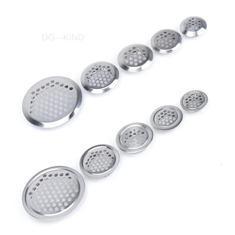 Stainless steel ventilation grill, mesh cover for closet and wardrobe, ventilation with holes 19mm 25mm 35mm 53mm, 1/2/pieces