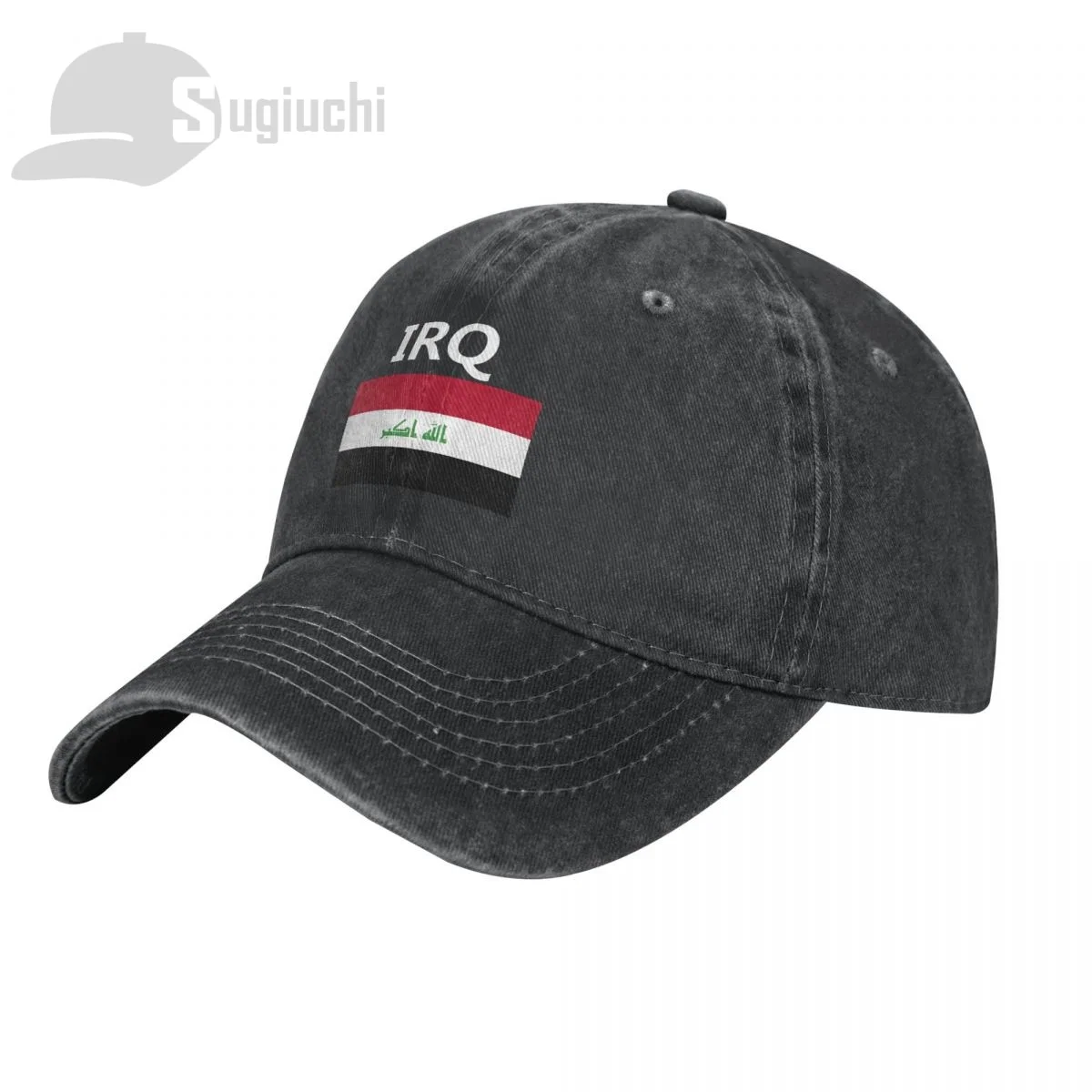 Iraq Flag With Letter Washed Cotton Cap Gorras Snapback Caps Baseball Dad Outdoors Travel Sun Hats Casquette